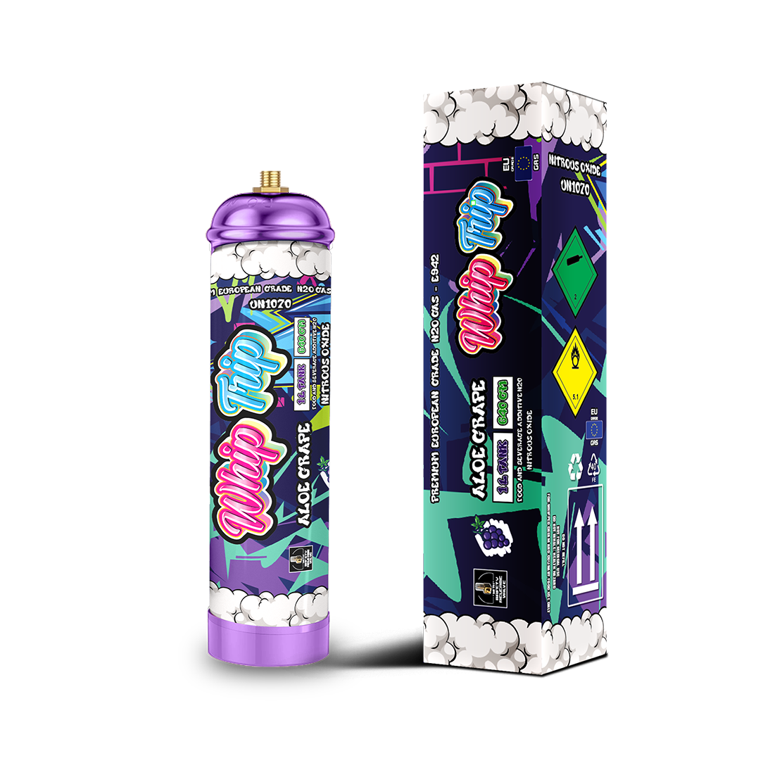 Whip Trip Tank 640GM | Aloe Grape | 1 Liter