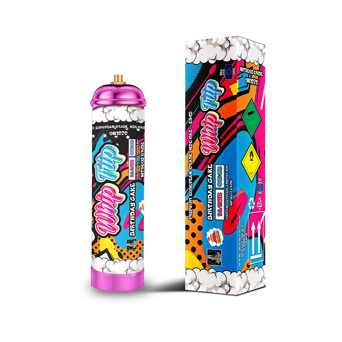 Whip Trip Tank 640GM | Birthday Cake | 1 Liter