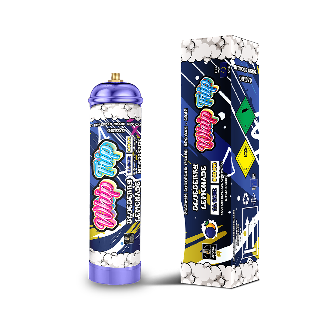 Whip Trip Tank 640GM | Blueberry Lemonade | 1 Liter