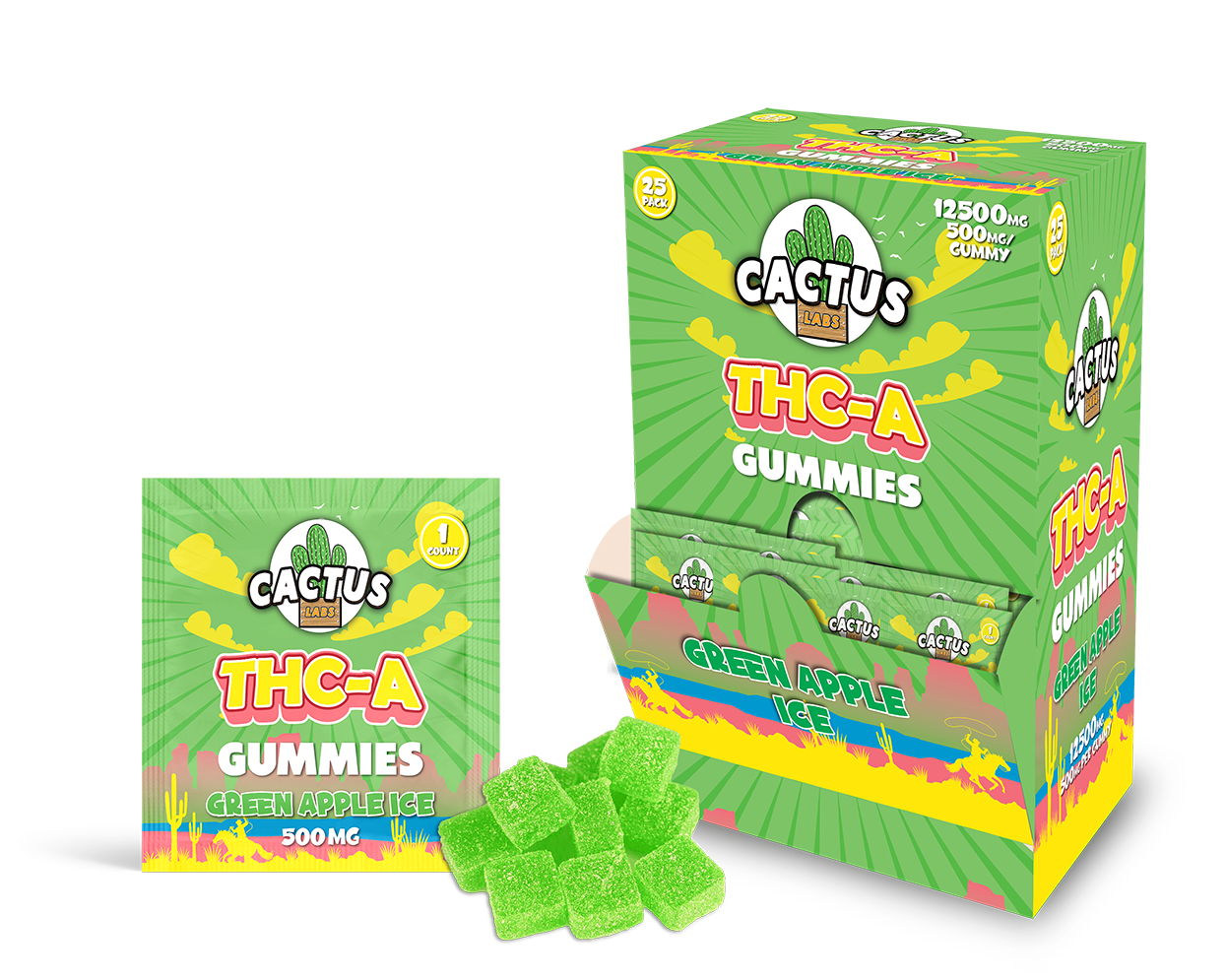 Cactus Labs THC-A Gummies (500mg)