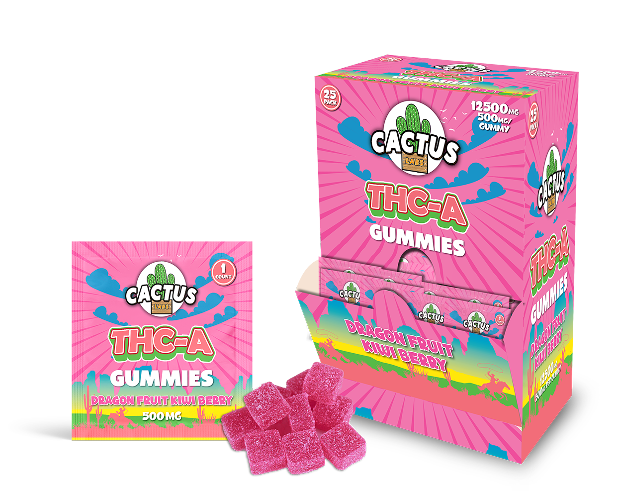 Cactus Labs THC-A Gummies (500mg)