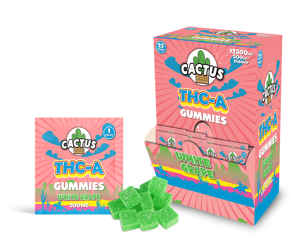 Cactus Labs THC-A Gummies (500mg)