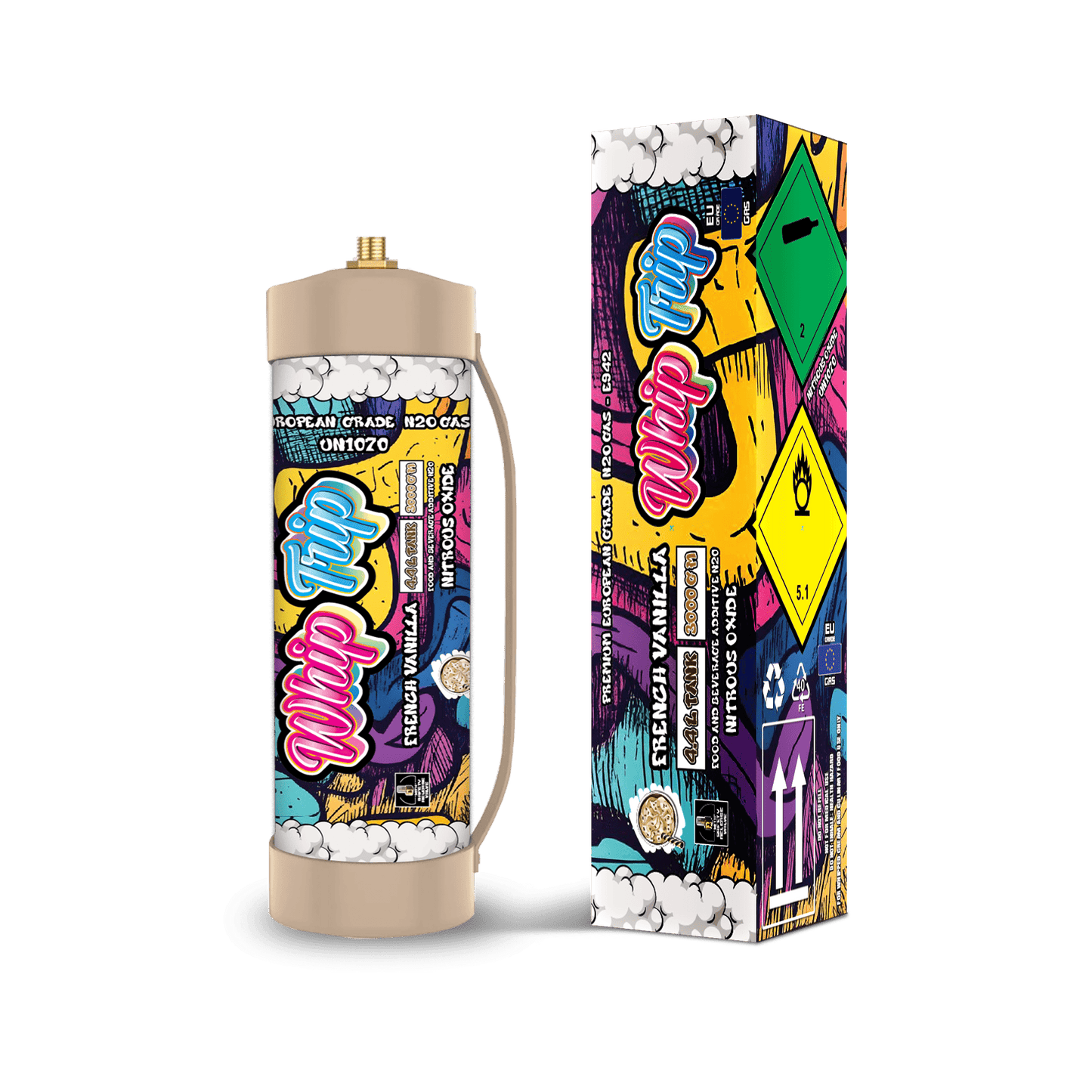 Whip Trip Tank 3000 GM | French Vanilla | 4.4 Liter