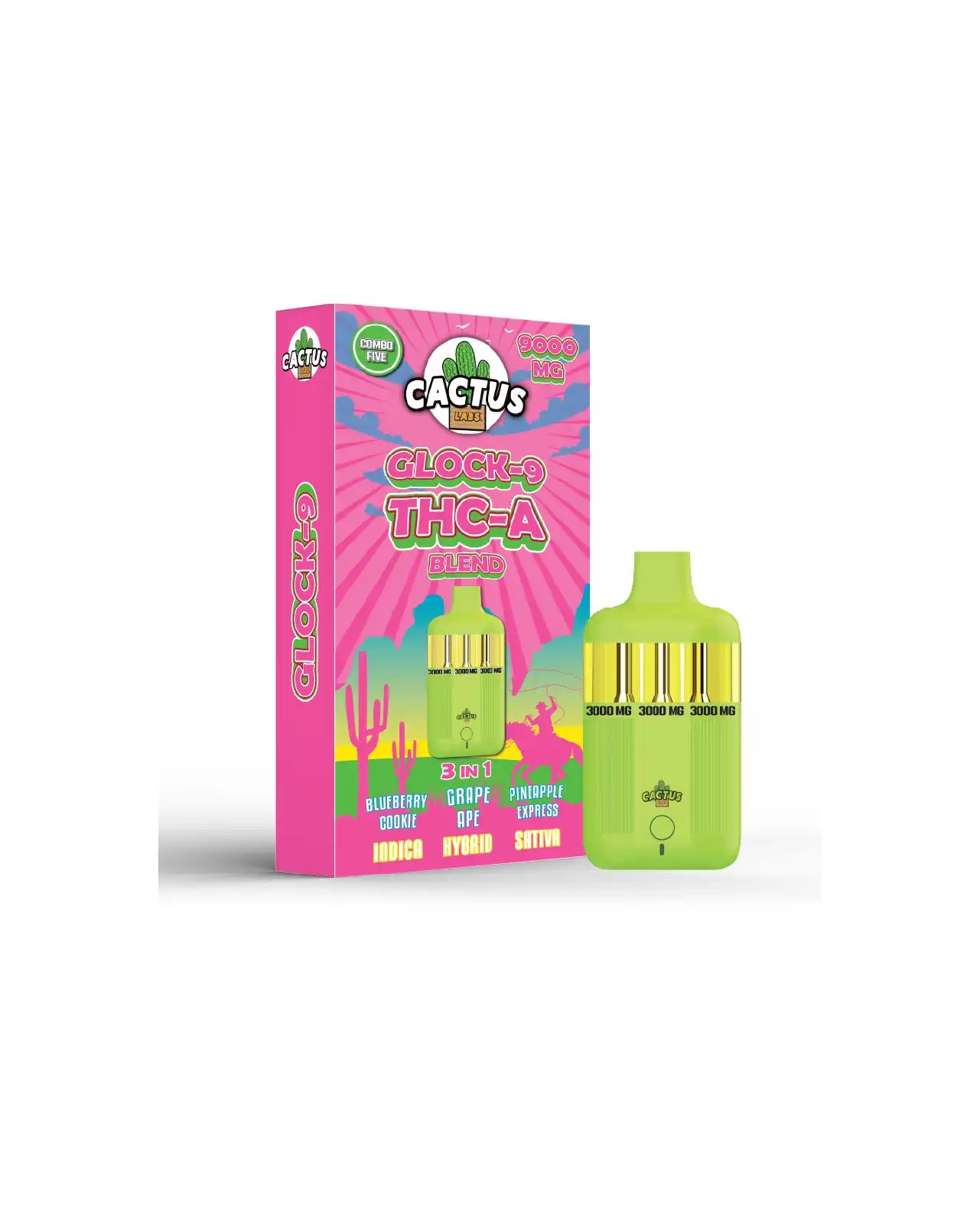 Blueberry Indica + Grape Hybrid + PineAplle Sativa