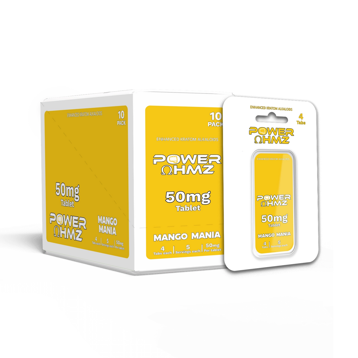 4 Tabs – 50mg per Tab – PowerOhmz