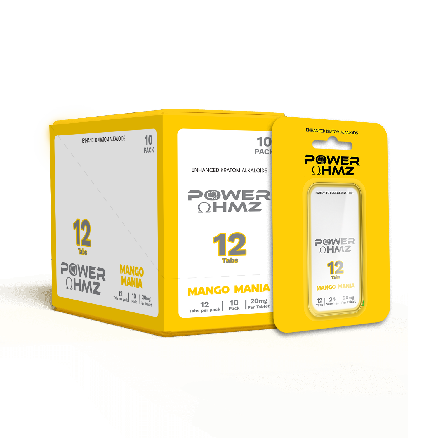 12 Tabs – 20mg per Tab – PowerOhmz