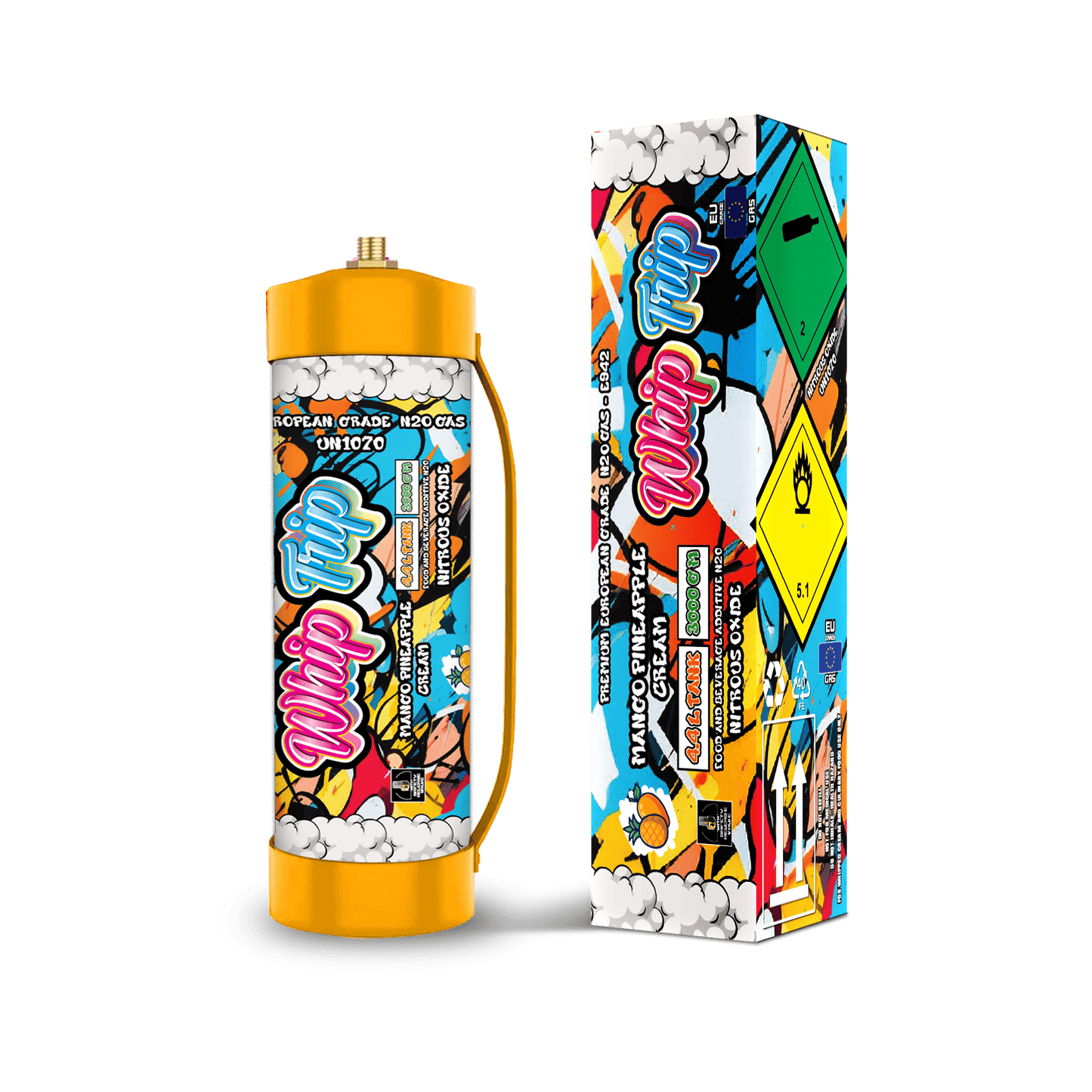 Whip Trip Tank 3000 GM | Mango Pineapple Cream | 4.4 Liter