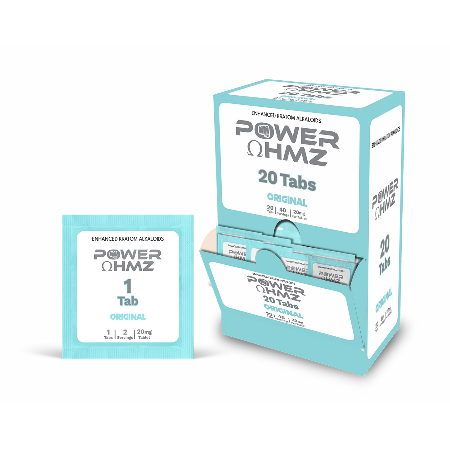 20 Tabs – 20mg- 1 Tab  | 2 Serving – PowerOhmz