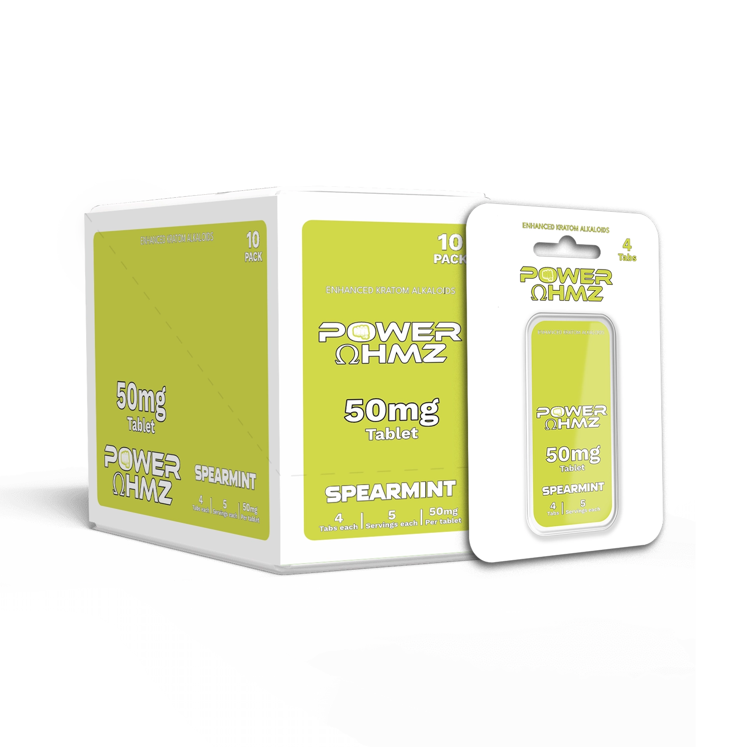 4 Tabs – 50mg per Tab – PowerOhmz