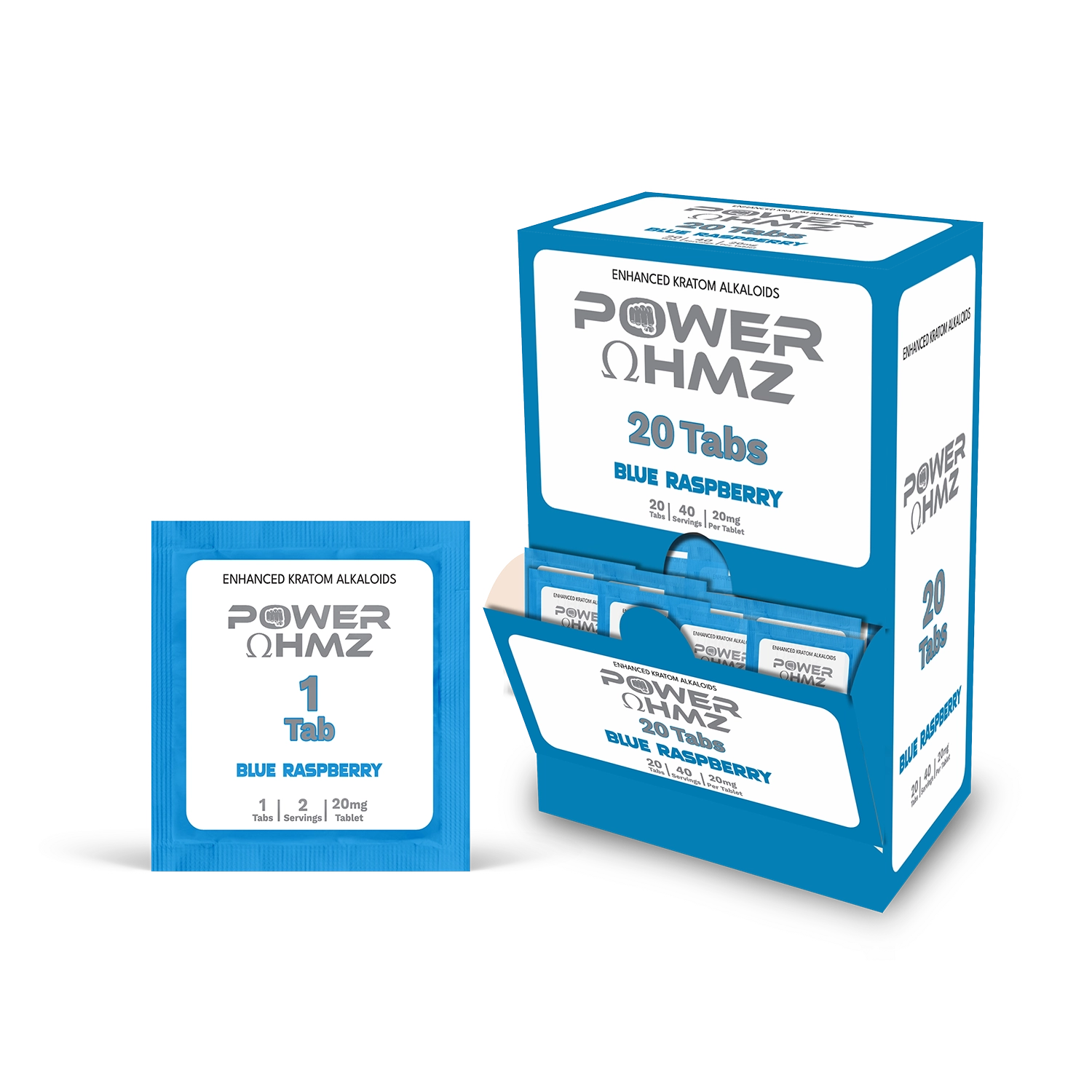 20 Tabs – 20mg- 1 Tab  | 2 Serving – PowerOhmz