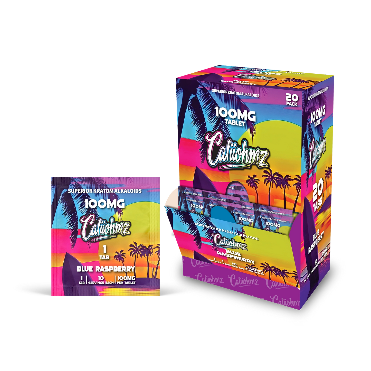 Caliohmz Blue Raspberry 100mg (1 Tabs)