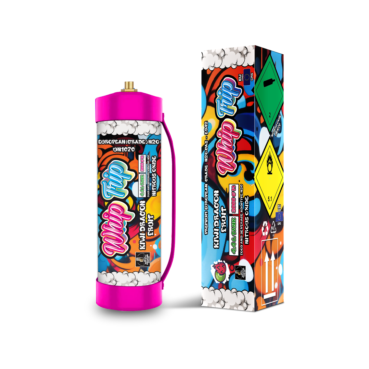 Whip Trip Tank 3000 GM | Kiwi Dragon Fruit | 4.4 Liter