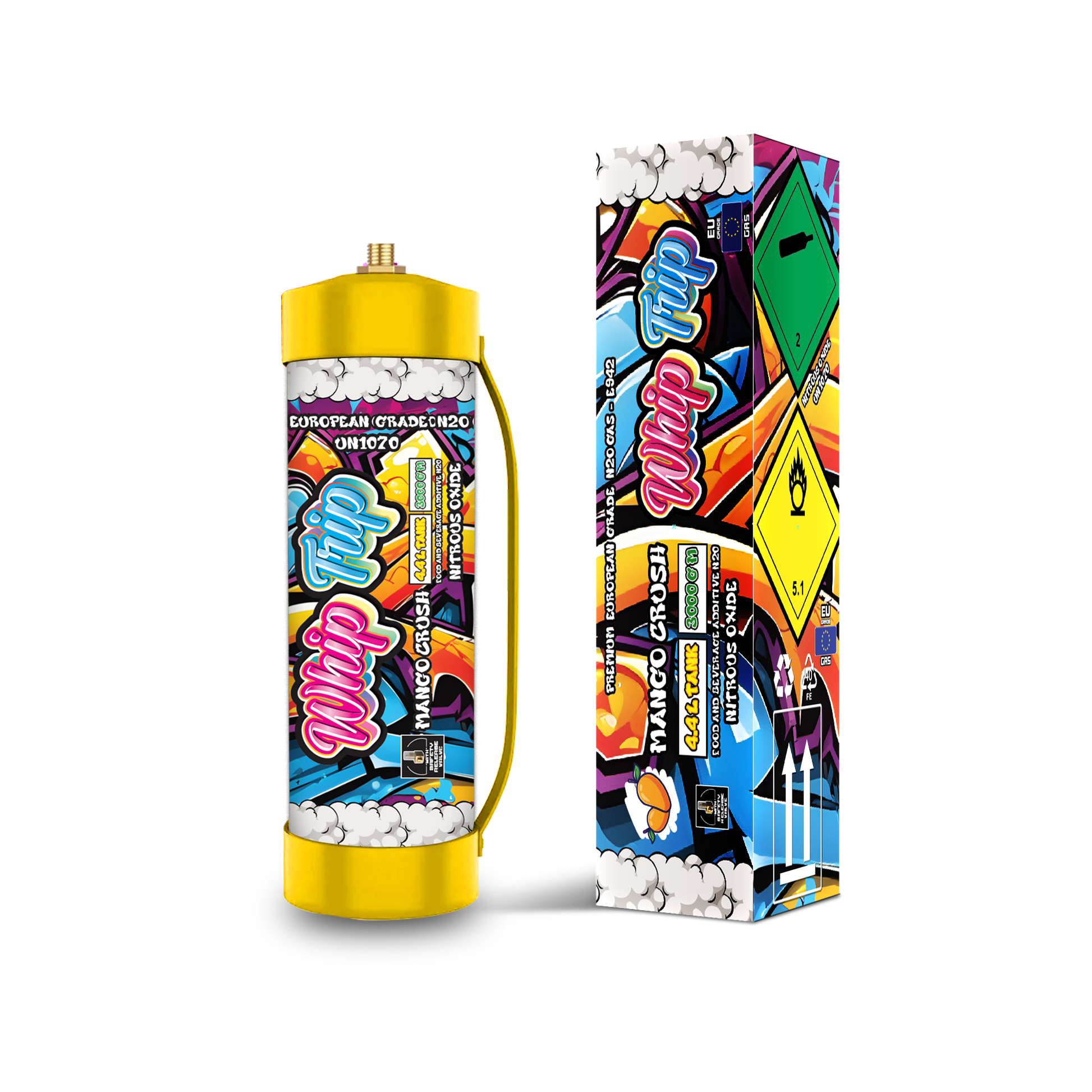 Whip Trip Tank 3000 GM | Mango Crush | 4.4 Liter