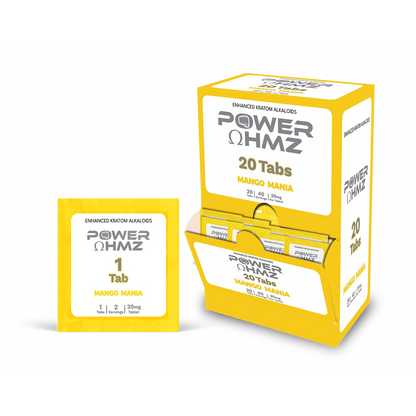 20 Tabs – 20mg- 1 Tab  | 2 Serving – PowerOhmz