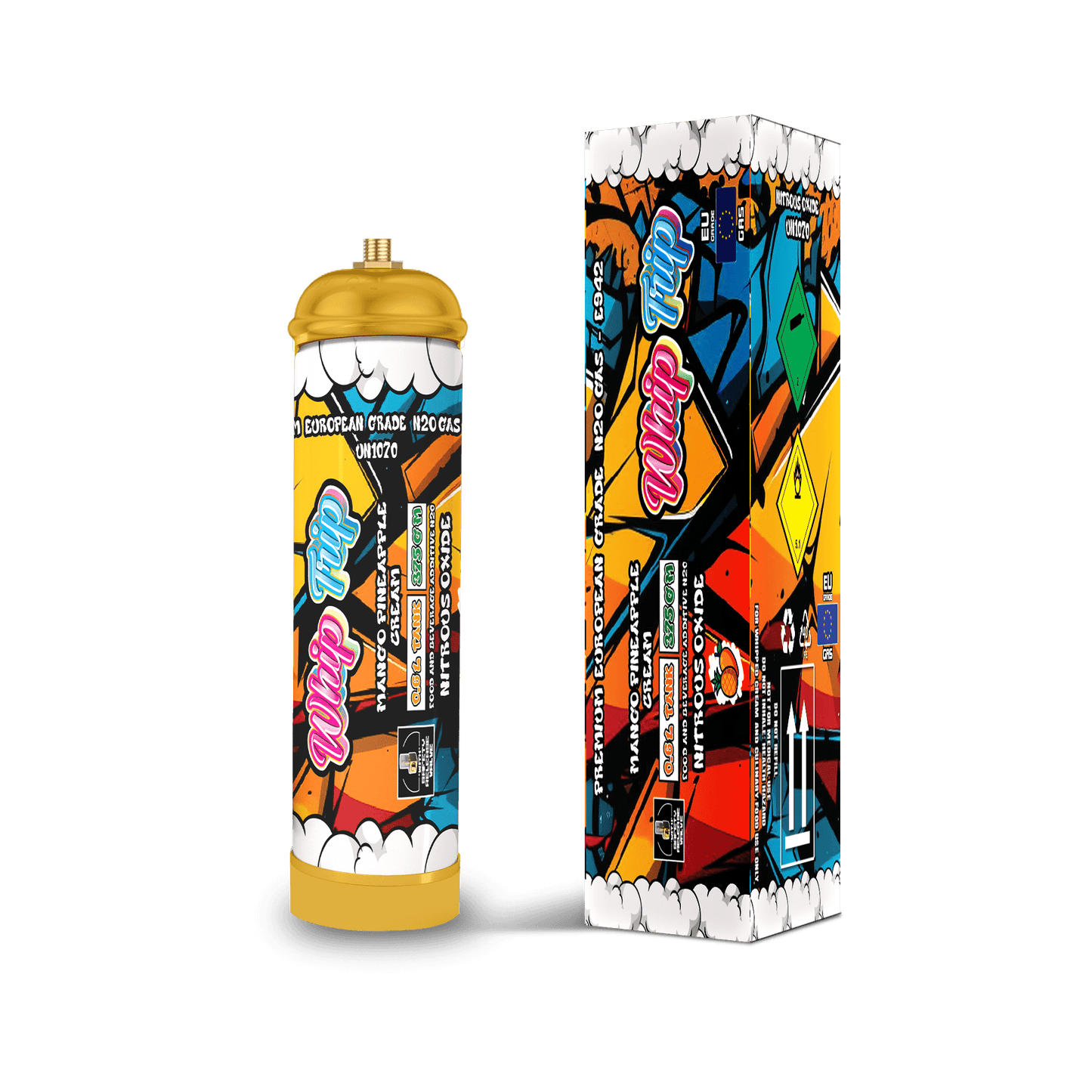 Whip Trip Tank 375 GM | Mango Pineapple Cream | 0.6 Liter