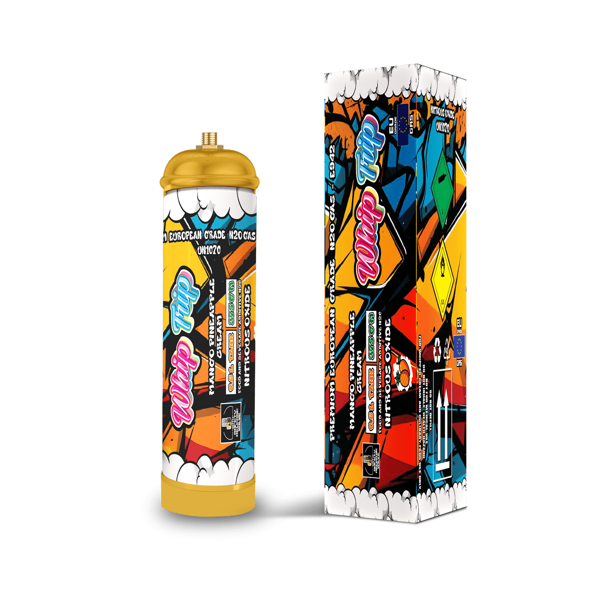 Whip Trip Tank 375 GM | Mango Pineapple Cream | 0.6 Liter