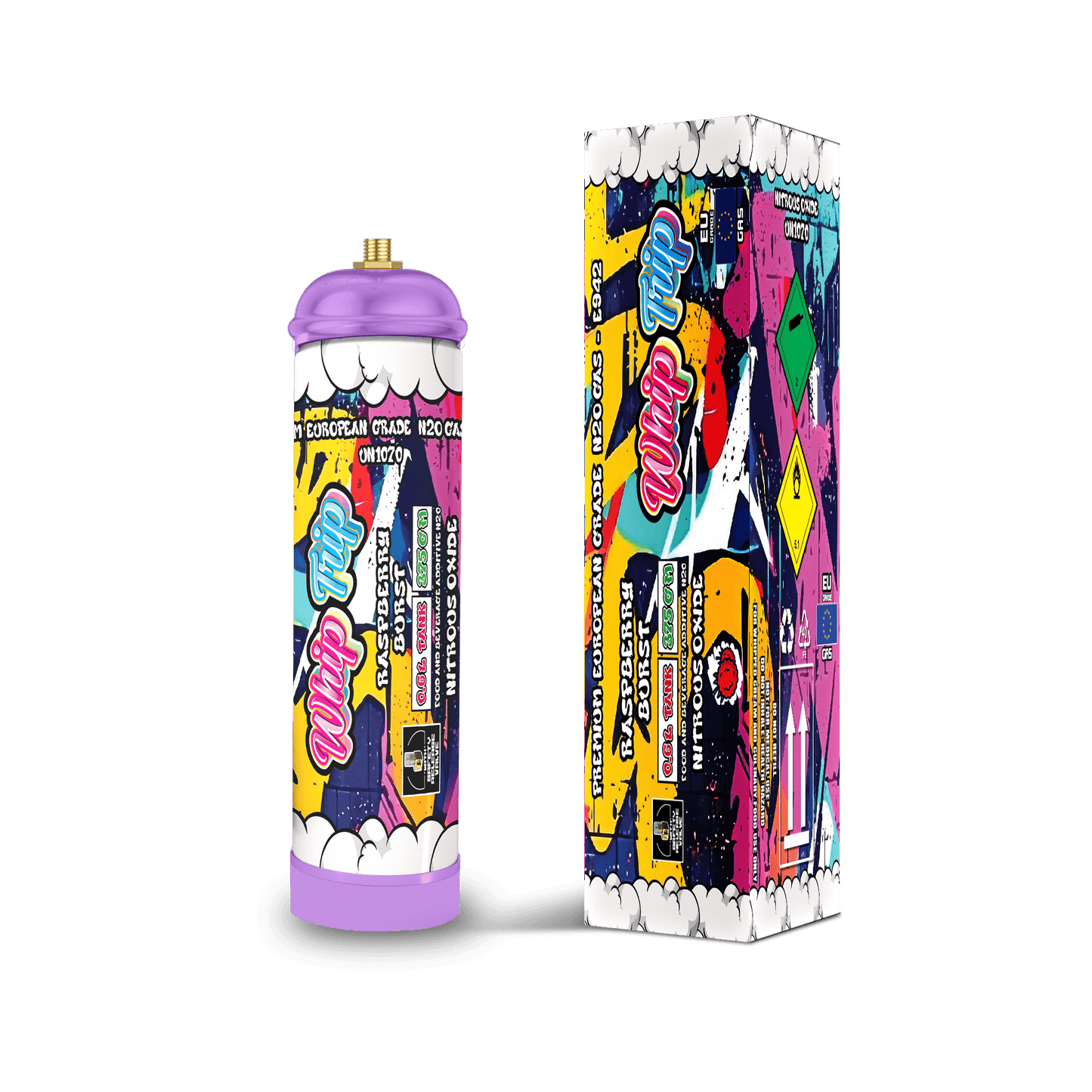 Whip Trip Tank 375 GM | Raspberry Burst | 0.6 Liter