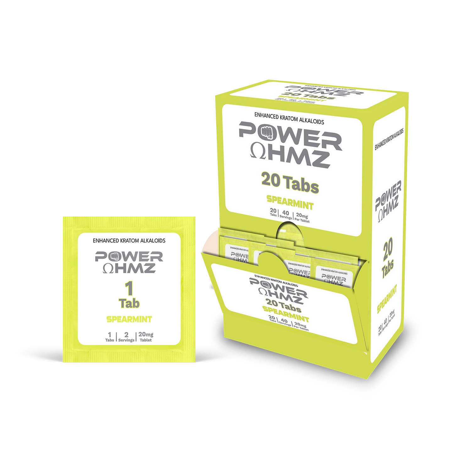 20 Tabs – 20mg- 1 Tab  | 2 Serving – PowerOhmz