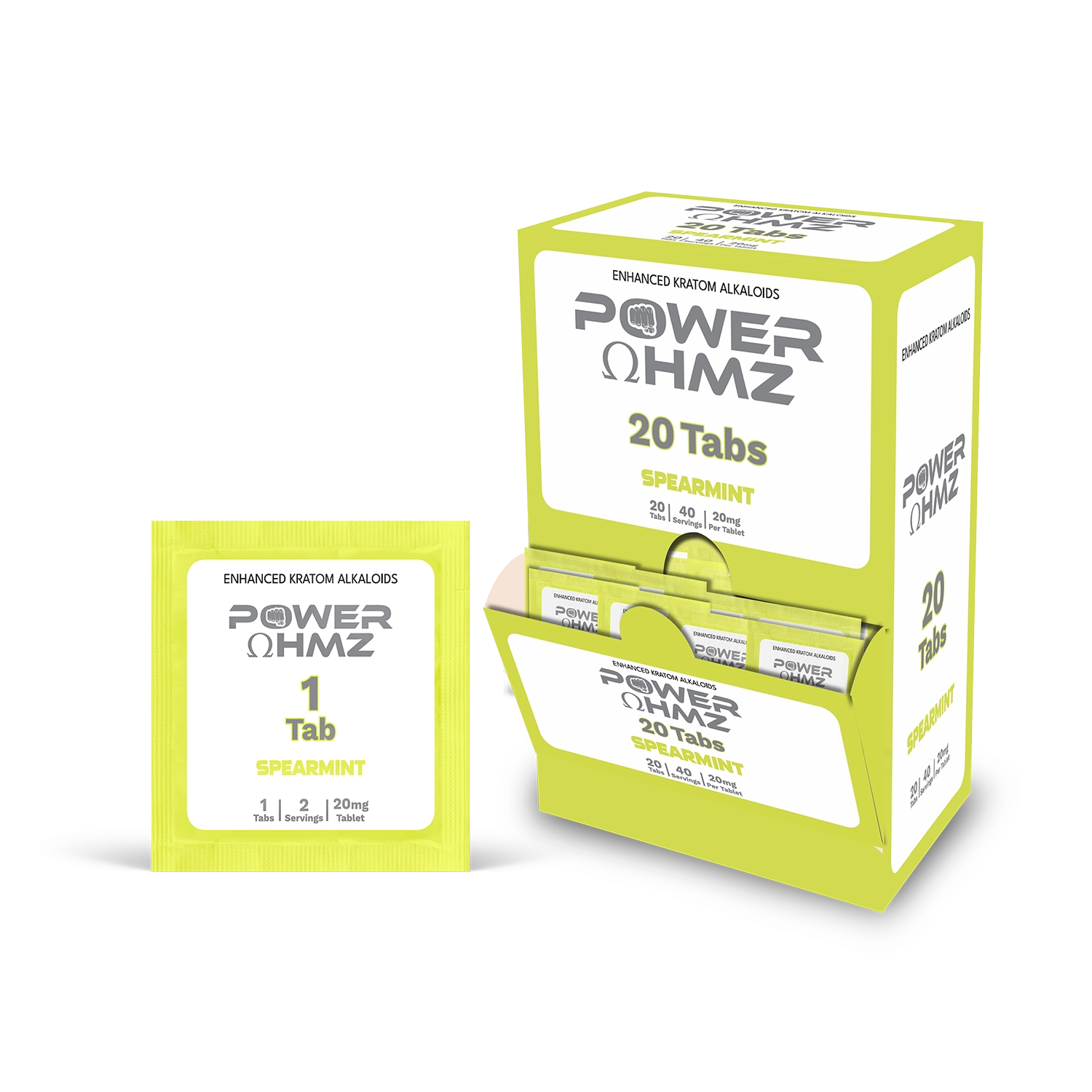 20 Tabs – 20mg- 1 Tab  | 2 Serving – PowerOhmz