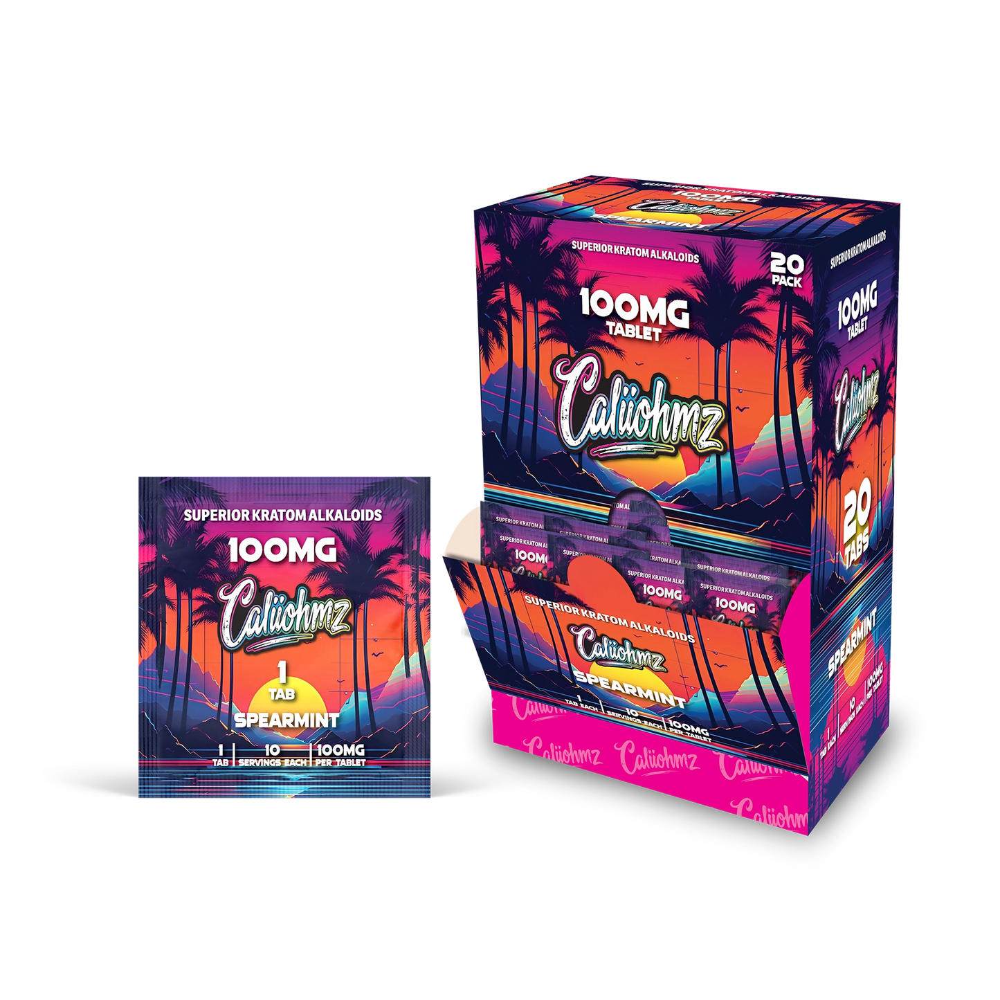 Caliohmz Spearmint  100mg (1 Tabs)