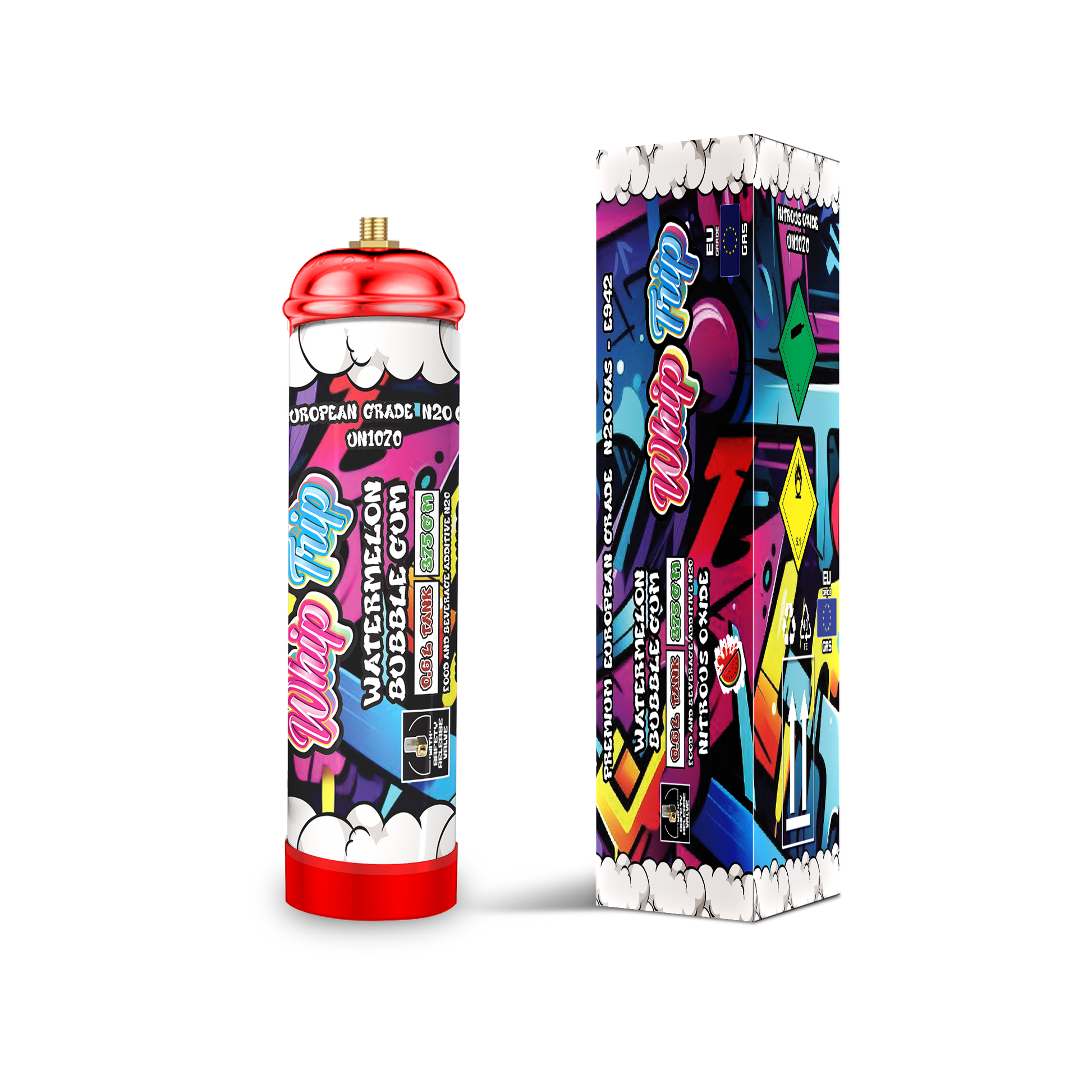 Whip Trip Tank 375 GM | Watermelon Bubble Gum | 0.6 Liter