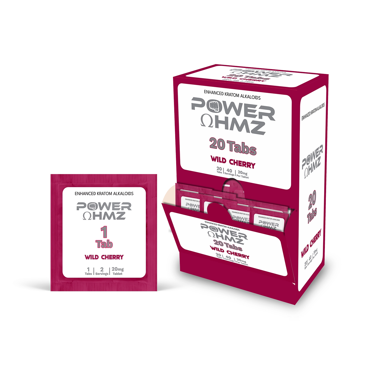 20 Tabs – 20mg- 1 Tab  | 2 Serving – PowerOhmz