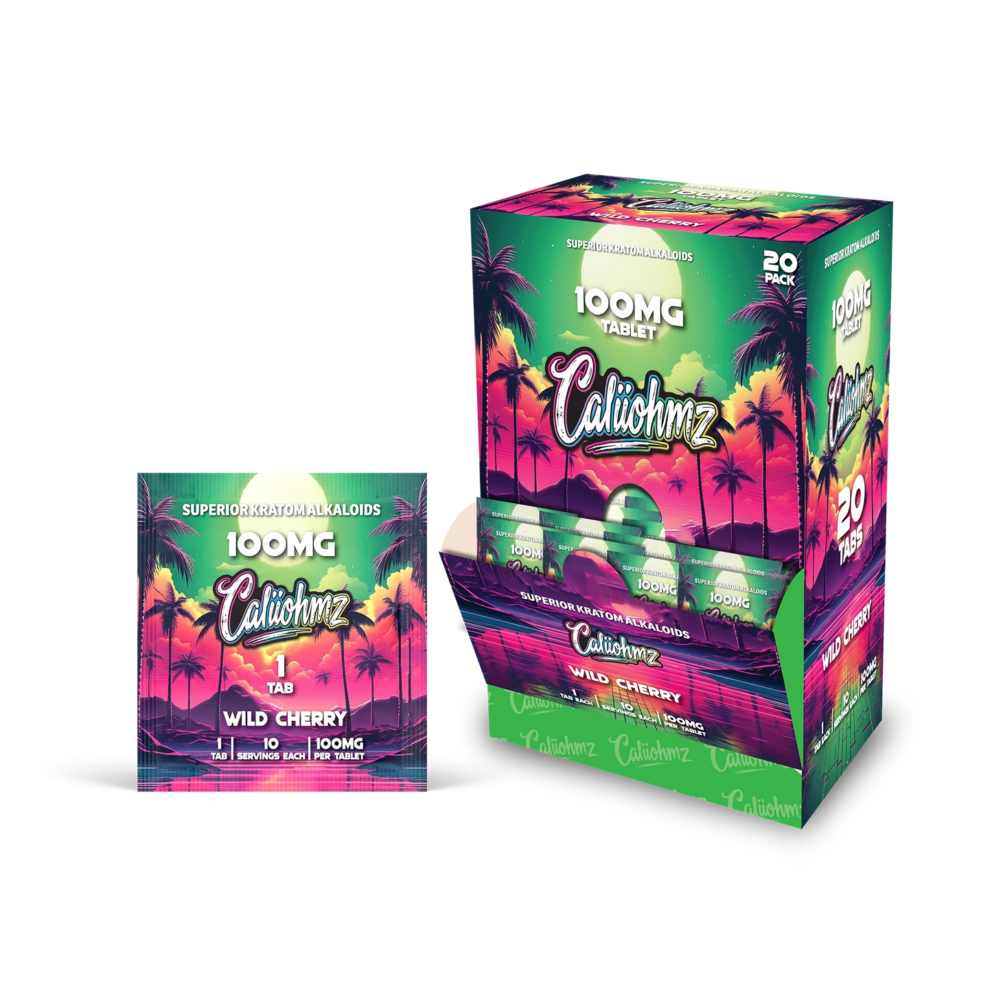 Caliohmz Wild Cherry 100mg (1 Tabs)