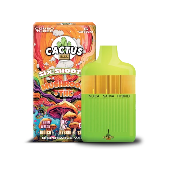 Cactus Six Shooter Mushroom + THC - 6g